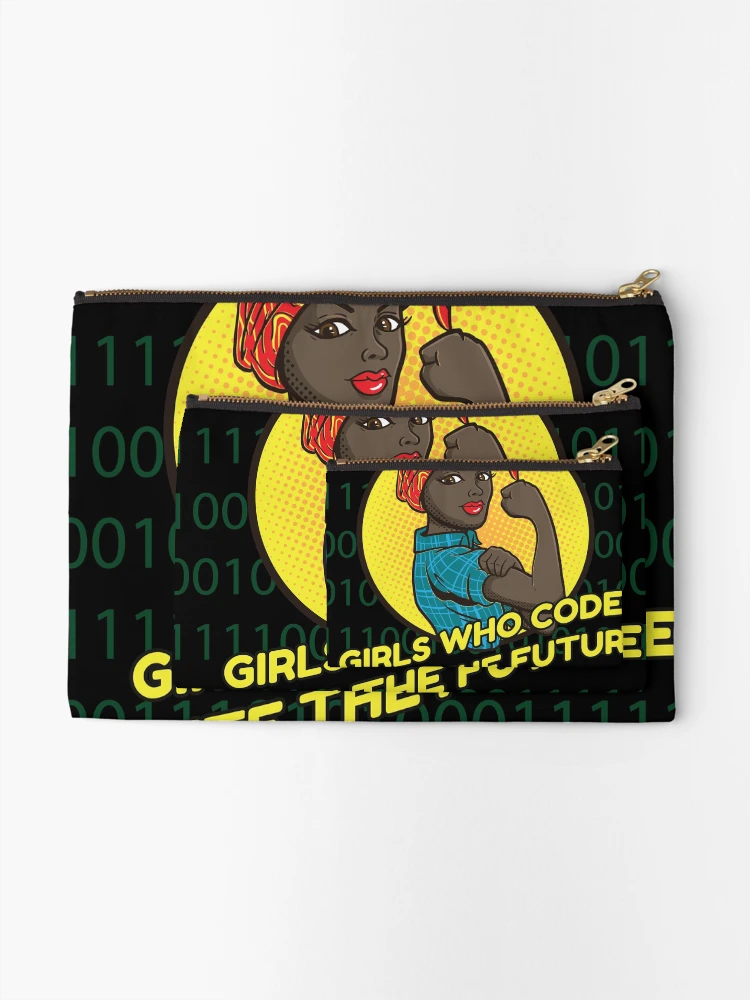 Thumbnail 2 of 4, Zipper Pouch, Funny Software Developer and Computer Science Coder meme designed and sold by Rzelemenz.
