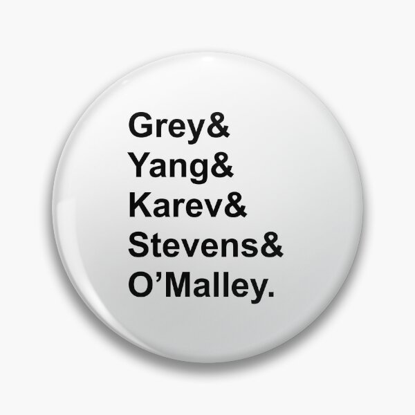 Item preview, Grey's Anatomy Names designed and sold by tuckerdags.