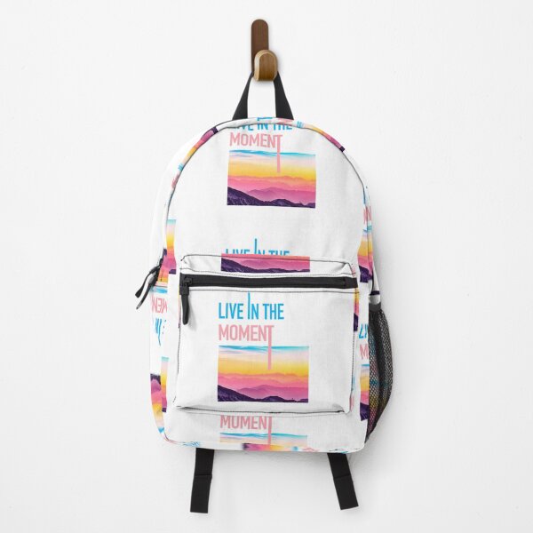 Item preview, Live In The Moment - Soft Pastel Sunset Hiking designed and sold by Cute Designs Shop.