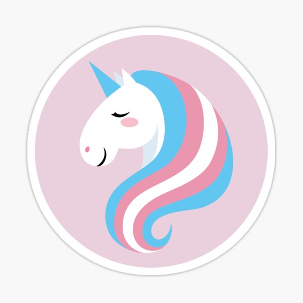 Transgender Unicorn Sticker