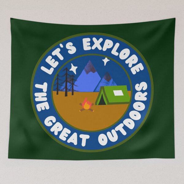 Item preview, Let’s Explore The Great Outdoors - Happy Camping  designed and sold by Cute Designs Shop.