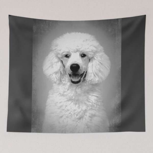 Item preview, Poodle dog - BW Vintage - D12 designed and sold by DecoVintage.