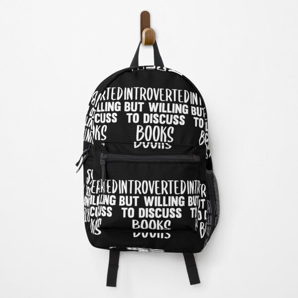 Item preview, Introverted But Willing To Discuss Books designed and sold by jacks-tees.