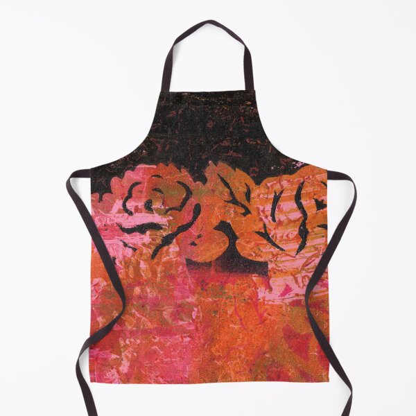 Item preview, "Grunge Roses" Gel Print Painting designed and sold by peonypours.