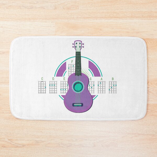 Item preview, Ukulele drawing with music notes designed and sold by magenta-dream.