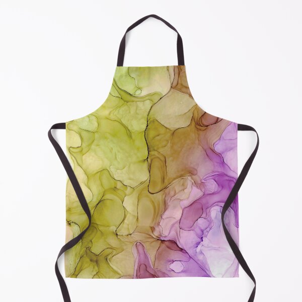 Item preview, Green Purple Abstract 131 Alcohol Ink Painting by Herzart designed and sold by herzart.