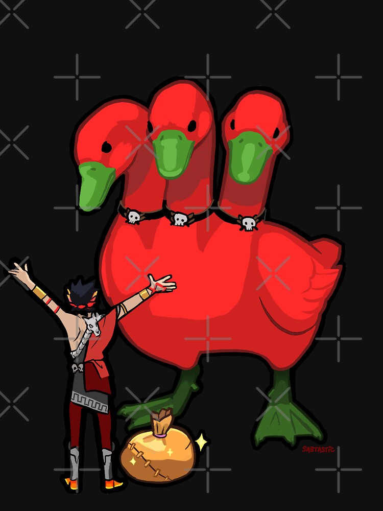 Thumbnail 7 of 7, Classic T-Shirt, It's a Beautiful Day in the House of Hades and You're a Horrible Goose designed and sold by Sabtastic.