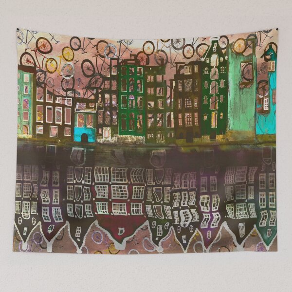 Item preview, Amsterdam Skyline  (Planned Obsolescence #3) designed and sold by SaltCitySage.