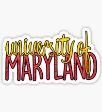 University of Maryland Two-tone Sticker