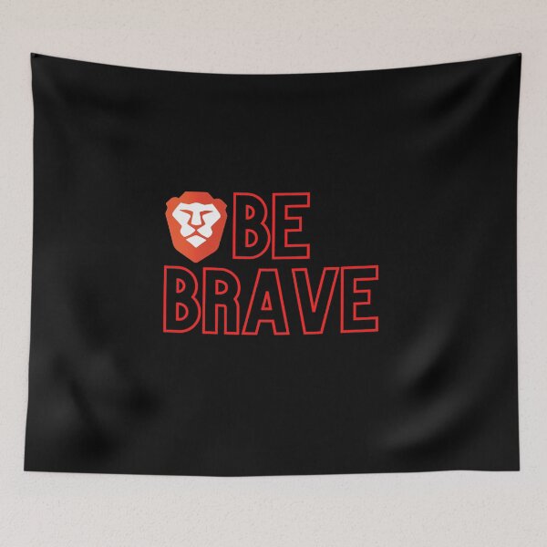 Item preview, Be brave with tiger symbol typography  designed and sold by vishkhatri.