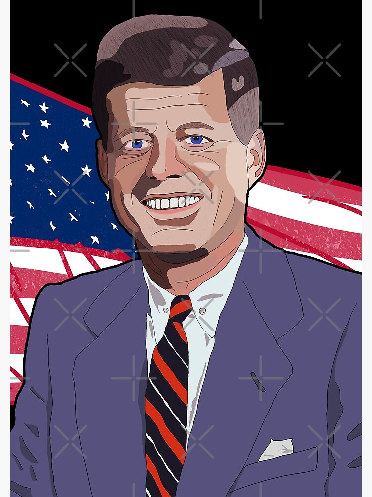 Cuaderno De Espiral Ilustración De Dibujos Animados De John F Kennedy Cartoon Usa De 