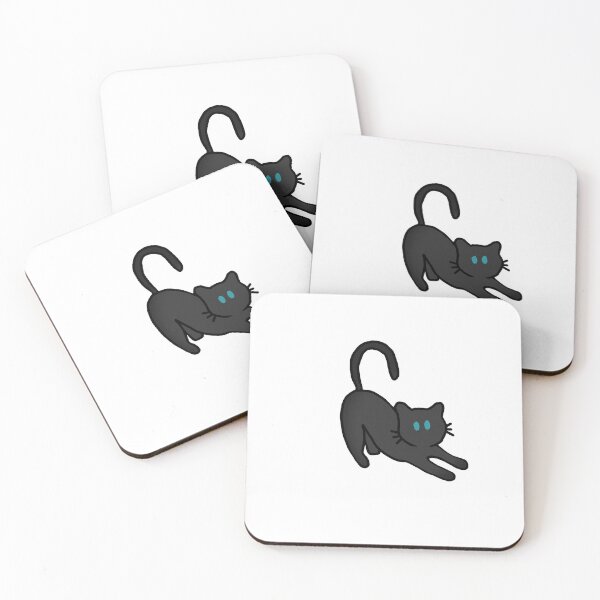 Item preview, Stretching Kitty Black designed and sold by hanstrickland99.