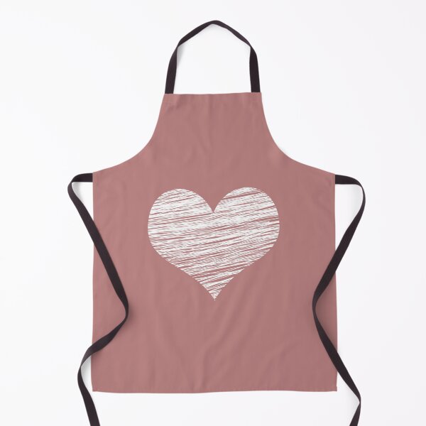 Item preview, Scribbled Heart valentine's day in white and pastel pink designed and sold by Violet Treasures.