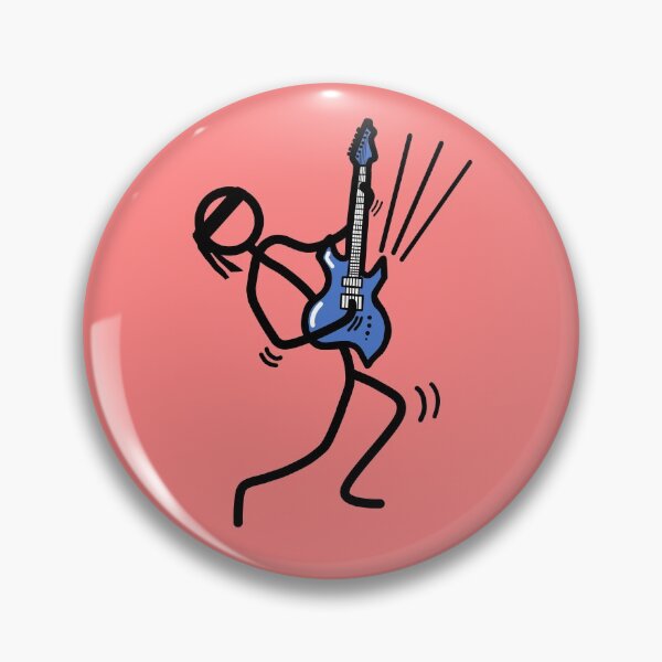 Item preview, Stickman / Playing electric guitar designed and sold by LotusCreations.