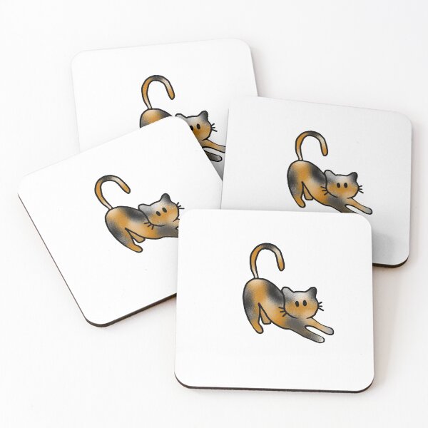Item preview, Stretching Kitty Calico designed and sold by hanstrickland99.