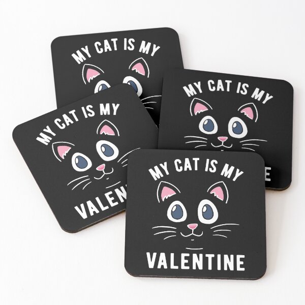 Item preview, My Cat Is My Valentine Cat Lover V designed and sold by Lemon Pepper.