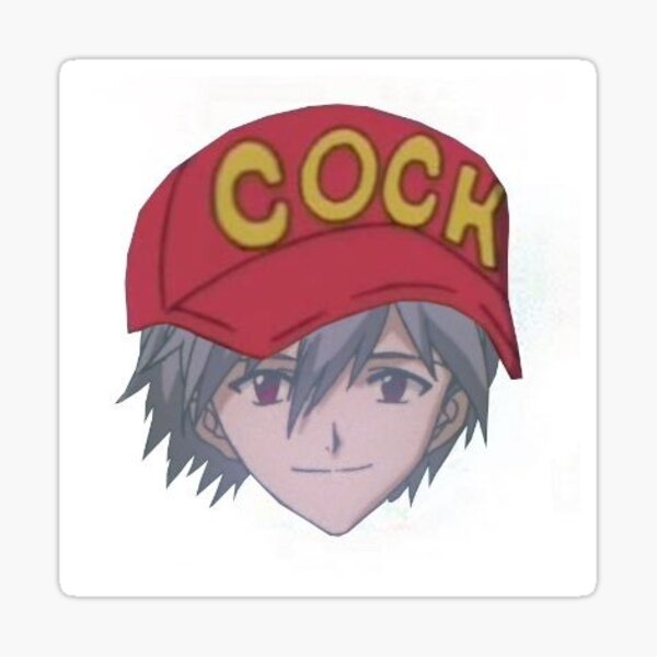 Cock Hat Kaworu Sticker For Sale By Arnolikesmerch Redbubble