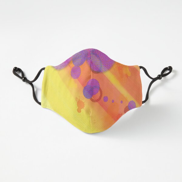 Summer Halftone Bubbles Fitted 3-Layer