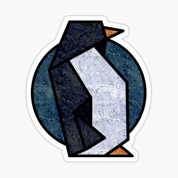 Mosaic Kitchen Tile Style Penguin Sticker
