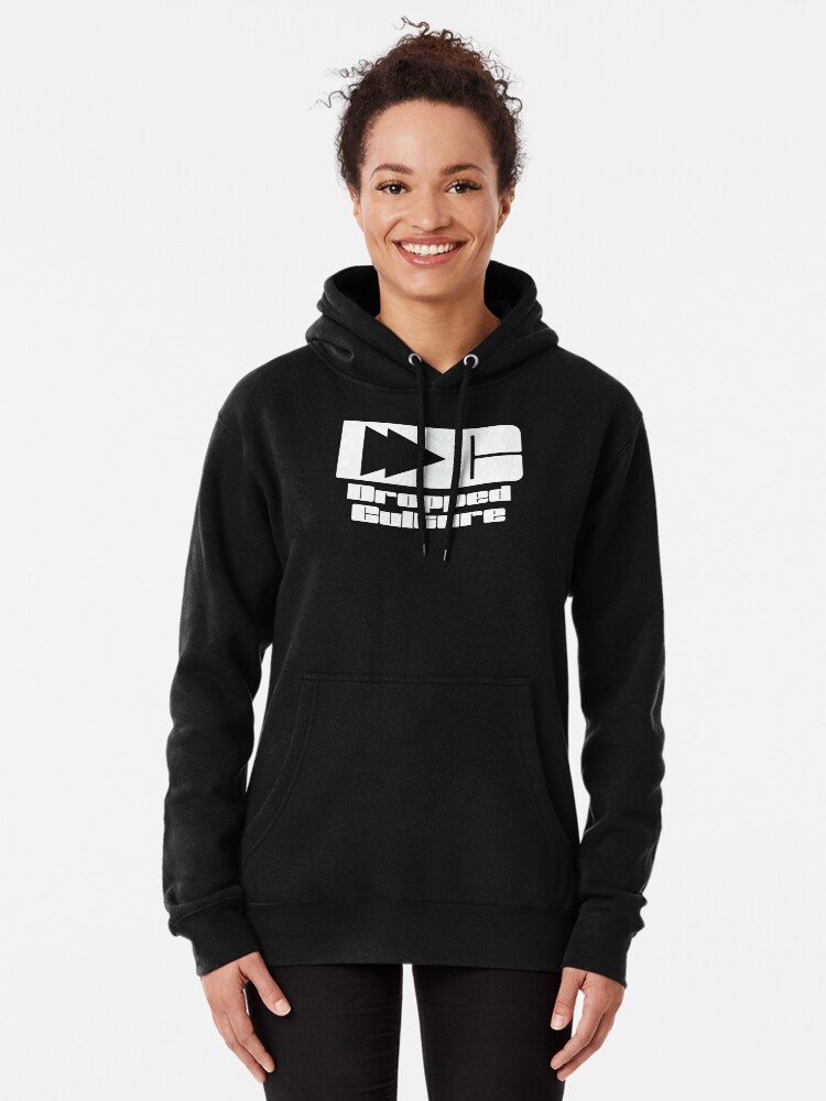 Alternate view of The Dropped Culture Podcast Original Logo Pullover Hoodie