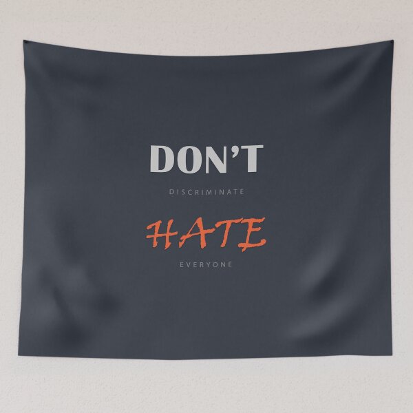 Item preview,  Don't discriminate funny quote illustrated text designed and sold by expresivedesign.