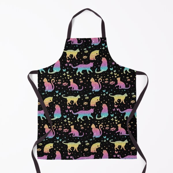 Item preview, Rainbow glitter cats designed and sold by BlueMothShop.