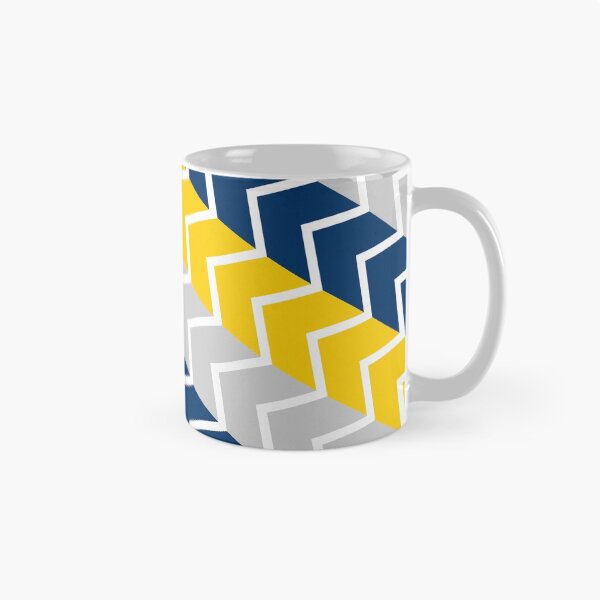Item preview, Yellow, Navy & Gray Stripes and Zigzag Pattern designed and sold by TGIYHome.