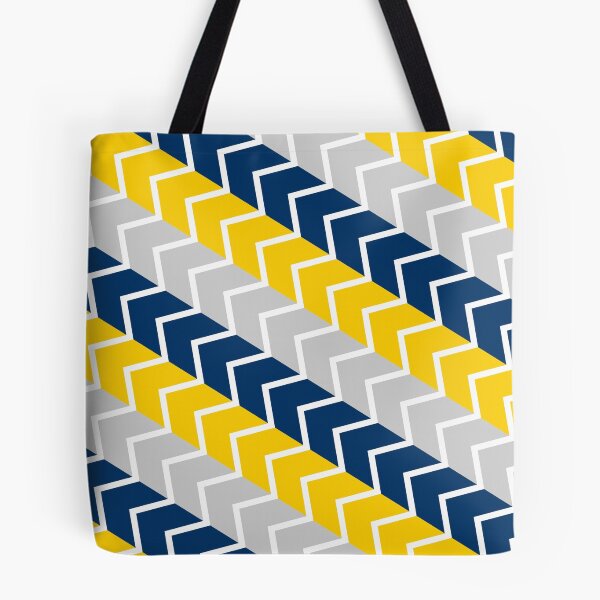 Item preview, Yellow, Navy & Gray Stripes and Zigzag Pattern designed and sold by TGIYHome.