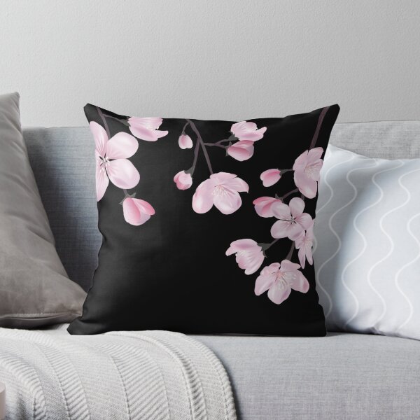 Cherry Blossom Pillow Sakura Kawaii Room Decor Pink Flower