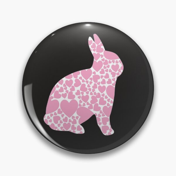Item preview, Pink Hearts Rabbit designed and sold by customgiftstore.