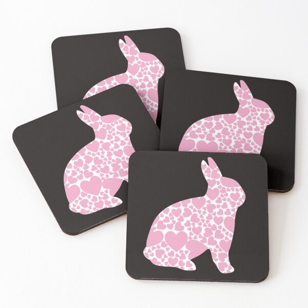 Item preview, Pink Hearts Rabbit designed and sold by customgiftstore.