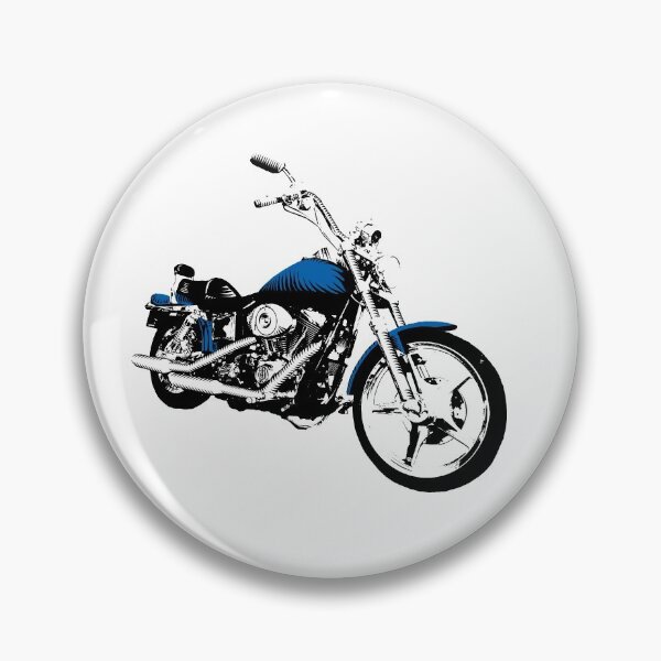 Artikelvorschau, Dyna Super Glide Motorrad, Blau entworfen und verkauft von YourIllusion.