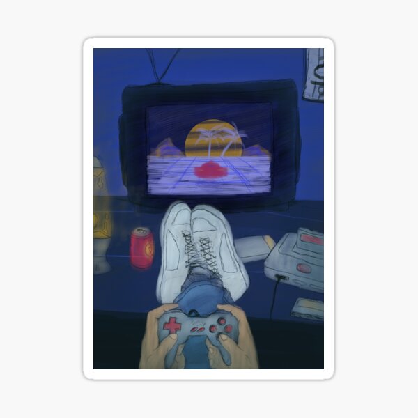 Retro wave Sticker