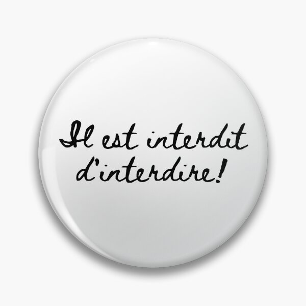 Item preview, Il est interdit d'interdire! designed and sold by Celialitchi.