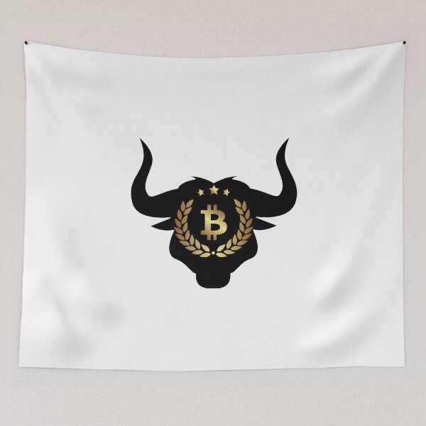 Item preview, bitcoin bull run white background designed and sold by sex-sansbol.