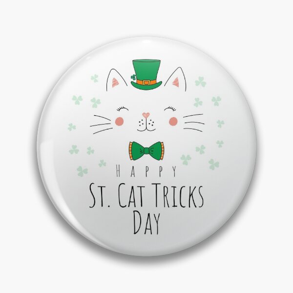 Item preview, Happy St. Cat Tricks Day designed and sold by Wet Noses Designs.
