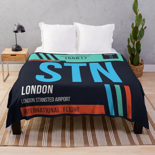 Item preview, London Stansted (STN) Airport Code Baggage Tag designed and sold by SLAG-Creative.
