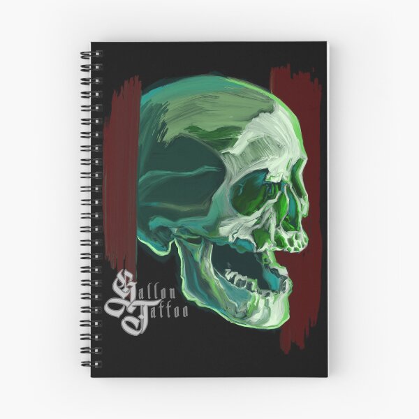 Item preview, Skull in digital oil designed and sold by GallonTattoo.