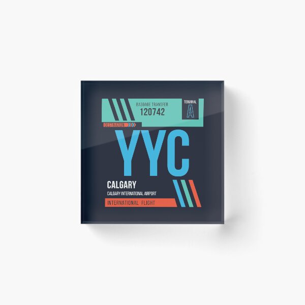 Item preview, Calgary (YYC) Airport Code Baggage Tag designed and sold by SLAG-Creative.