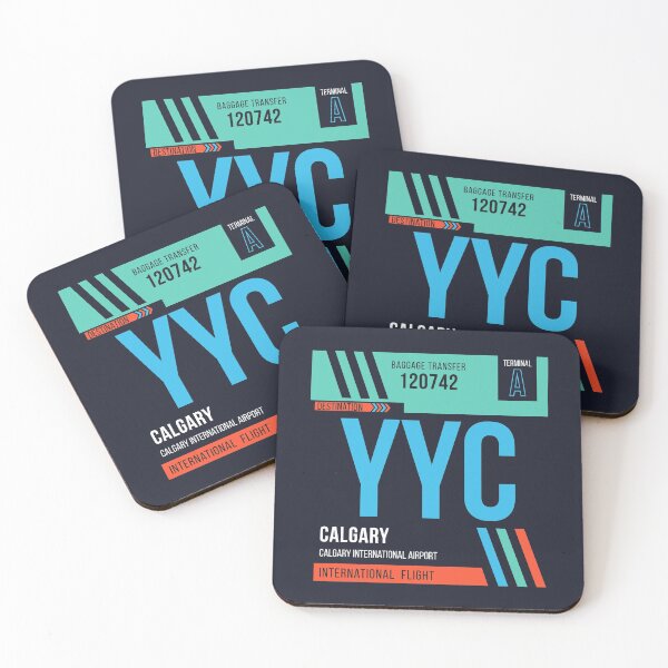 Item preview, Calgary (YYC) Airport Code Baggage Tag designed and sold by SLAG-Creative.