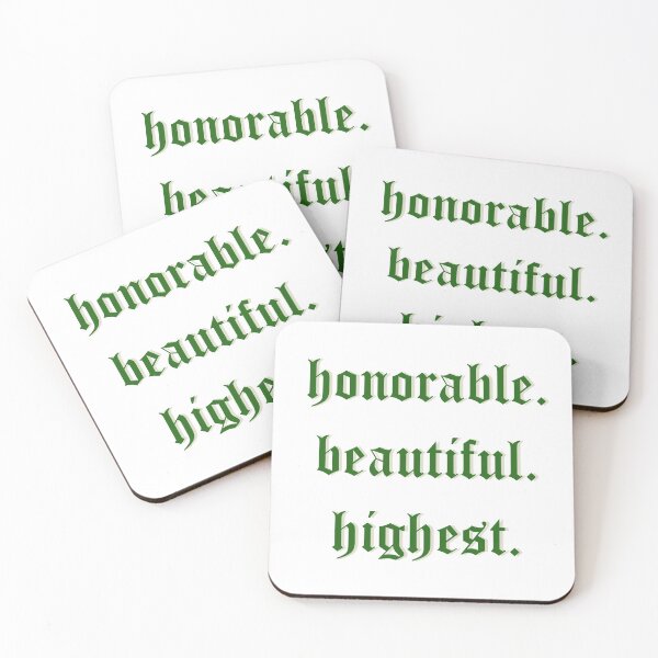 Item preview, honorable. beautiful. highest. sticker designed and sold by kendallbenson.