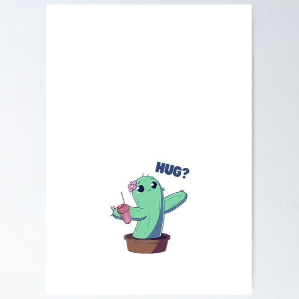 Item preview, Cute cactus with smoothie designed and sold by Cedarcityvinyl.