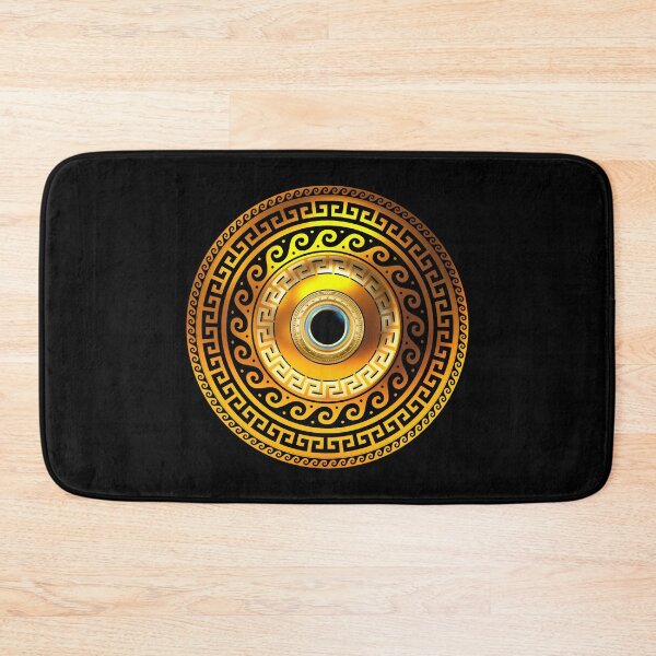 Item preview, Mati Evil Eye Golds Greek Keys designed and sold by Yiorgos Designs.