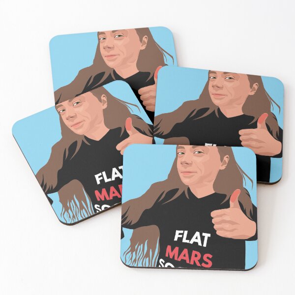 Item preview, Greta Thunberg wearing a "Flat Mars Society" Tshirt for her 18th birthday. designed and sold by enriquepma.