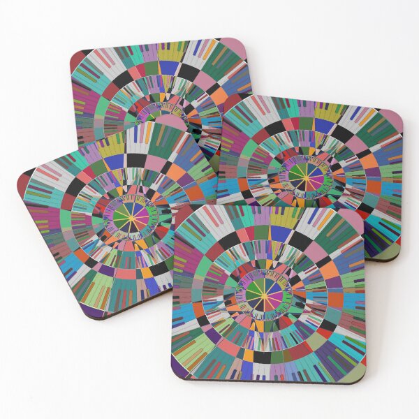 Item preview, Psychedelic Piano Keyboard Geometric designed and sold by Timeforplay.