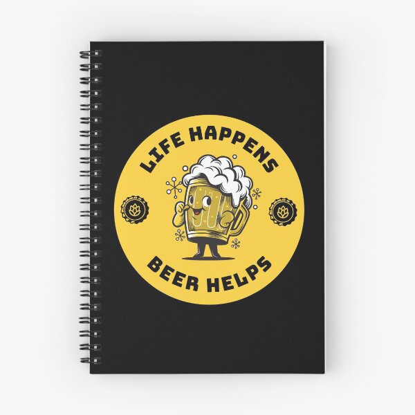 Item preview, Life Happens Beer Helps | Beer love designed and sold by Petra Becker.