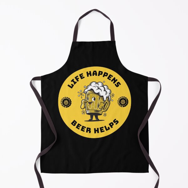 Item preview, Life Happens Beer Helps | Beer love designed and sold by Petra Becker.