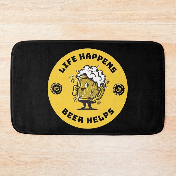 Item preview, Life Happens Beer Helps | Beer love designed and sold by Petra Becker.
