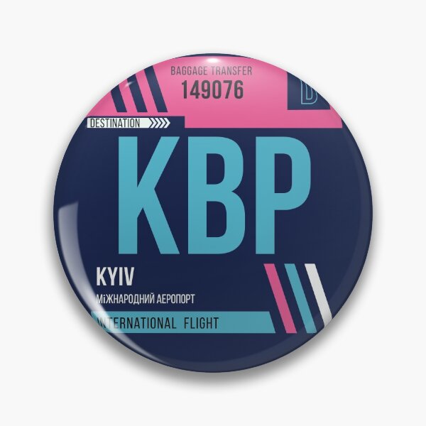 Item preview, Kyiv (KBP) Airport Code Baggage Tag designed and sold by SLAG-Creative.