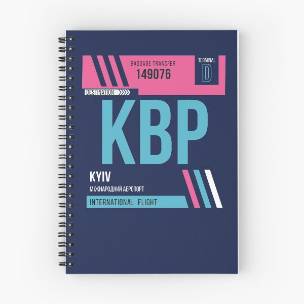 Artikelvorschau, Gepäckanhänger mit Flughafencode für Kiew (KBP) entworfen und verkauft von SLAG-Creative.